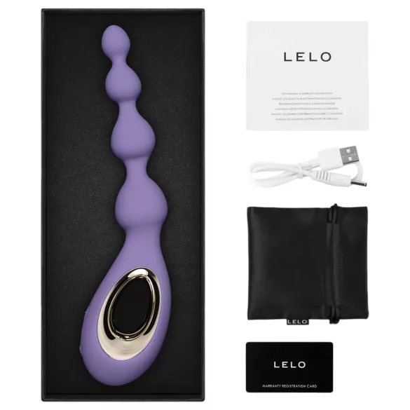 LELO Soraya Beads - akumulatorski analni vibrator - vodootporan - ljubičasti