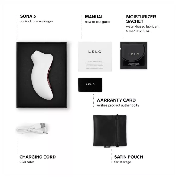 LELO Sona 3 - stimulátor klitorisa s valovima - bijeli