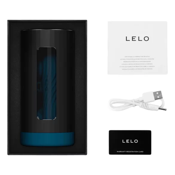 LELO F1s V3 XL - interaktivni masturbator - crna/plava