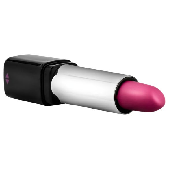 Blush Lipstick Rosé - vodootporni vibrator u obliku ruža (crna-ružičasta)