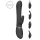 Vive Chou - Vibrator s klitoralnim nastavkom 4u1 - crni