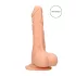 RealRock Dong 7 - realistični dildo s testisima 17cm - natur