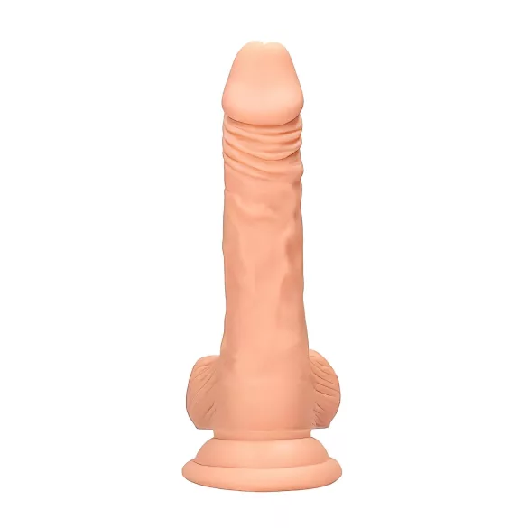 RealRock Dong 7 - realistični dildo s testisima 17cm - natur
