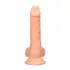 RealRock Dong 7 - realistični dildo s testisima 17cm - natur
