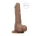 RealRock - dildo s testisima - realističan - 25 cm - tamno prirodna boja