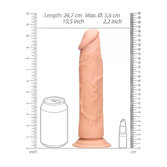RealRock - realistični dildo 25 cm - natur