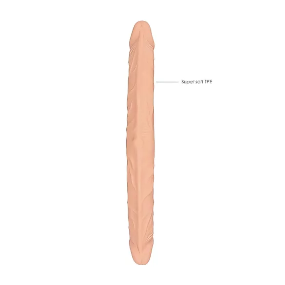 RealRock - dvostruki dildo - 36 cm - natur