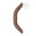 RealRock Double Dong 18 - dvostruki dildo (46 cm) - tamna prirodna boja