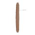 RealRock Double Dong 18 - dvostruki dildo (46 cm) - tamna prirodna boja