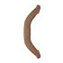 RealRock Double Dong 18 - dvostruki dildo (46 cm) - tamna prirodna boja