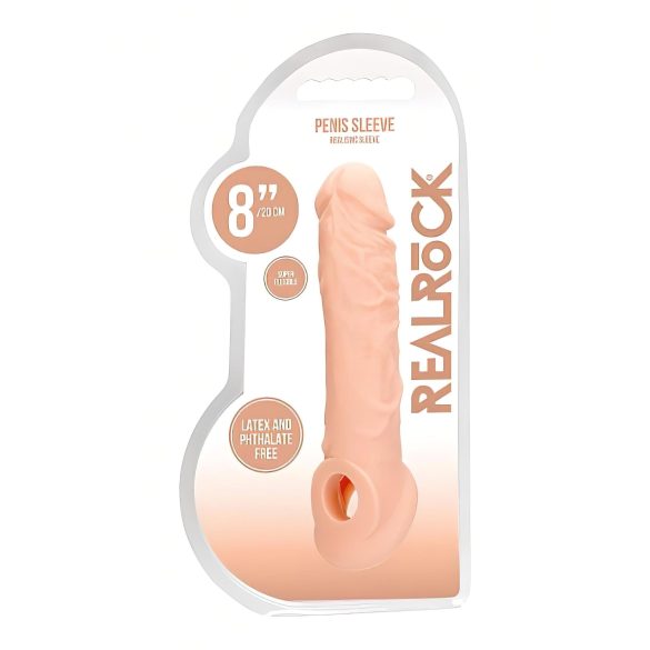 RealRock - navlaka za penis 21 cm - natur