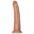 RealRock Slim - realistično dildo 15,5cm (tamni prirodni)