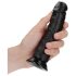 RealRock - realistični dildo s vakum bazom - 15,5 cm (crni)