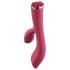 Raytech Rose - punjivi, vodootporni vibrator s dodatkom za klitoris (crveni)