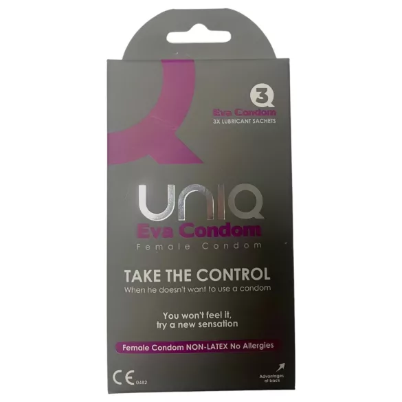 Uniq Eva - ženski kondom - bez lateksa - 3 komada