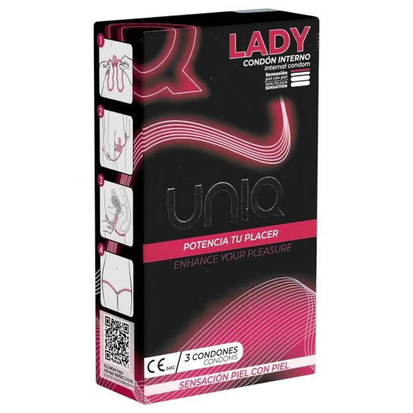 Uniq Lady - ženski kondom - 3 komada