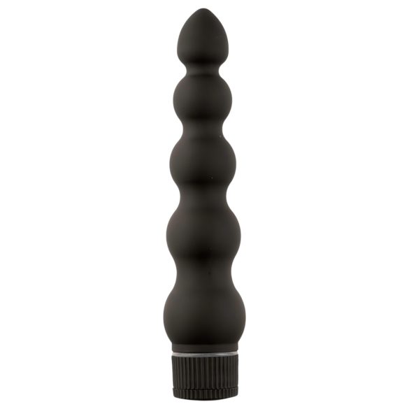 Black Magic 7 - analni vibrator s 5 kuglica - crni