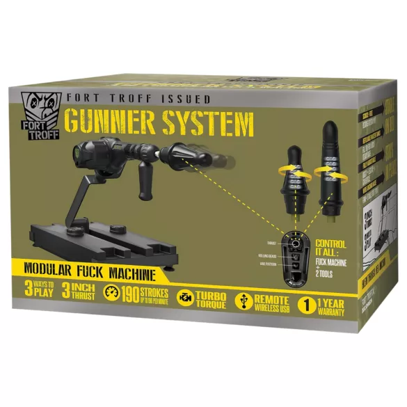 Doc Johnson Gunner System - sex mašina - crna