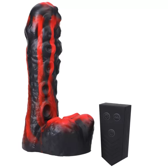 Doc Johnson - mini lökajući vibrator s daljinskim upravljačem - crveni