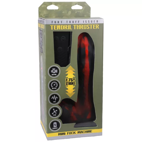 Doc Johnson - mini lökajući vibrator s daljinskim upravljačem - crveni
