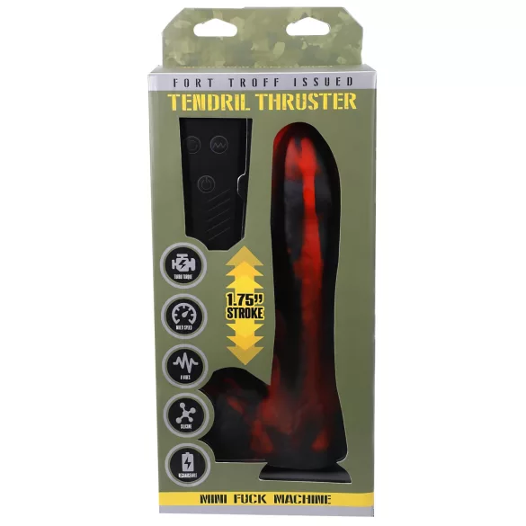 Doc Johnson - mini lökajući vibrator s daljinskim upravljačem - crveni