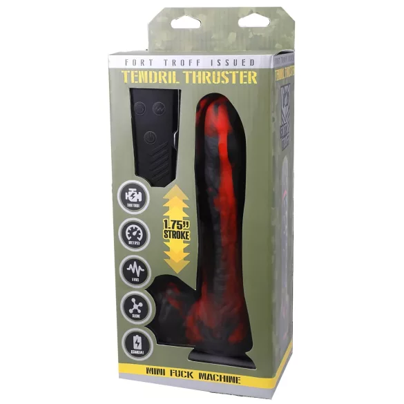 Doc Johnson - mini lökajući vibrator s daljinskim upravljačem - crveni