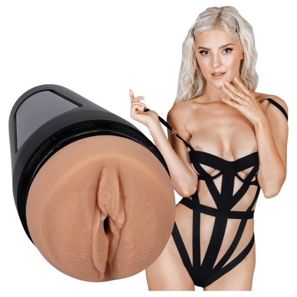 Doc Johnson Eva Elfie - realistična Ultraskyn vagina u futroli - prirodna boja