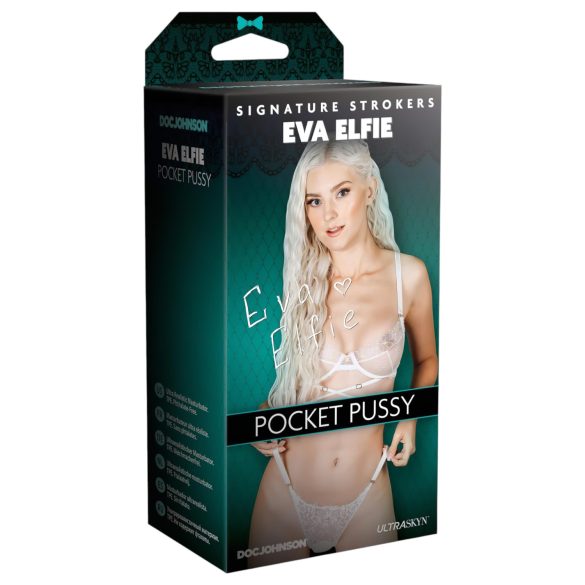 Doc Johnson Eva Elfie - realistična masturbator vagina - Ultraskyn - natur