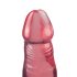 Crystal Jellies - ružičasti analni dildo s vakumskom bazom