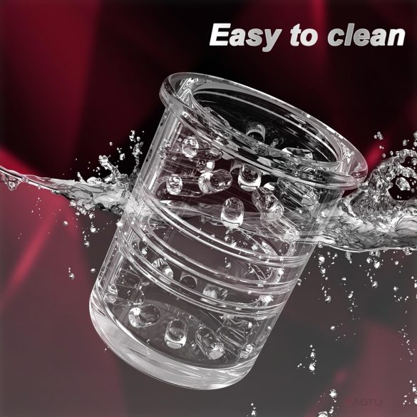 AlvUp - muški masturbator s rotirajućim funkcijama - crni