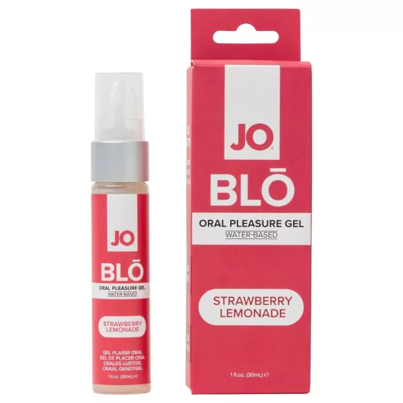 System JO BLO - aromatizirani oralni gel, jagoda-limunada (30 ml)