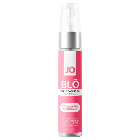 System JO BLO - aromatizirani oralni gel, jagoda-limunada (30 ml)