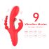 Bestoy - 3-grana vibrator s jezikom (crveni)