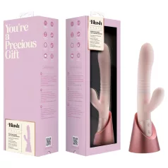   Blush Fraya - vibrator s nastavkom za klitoris i funkcijom potiskivanja - pink