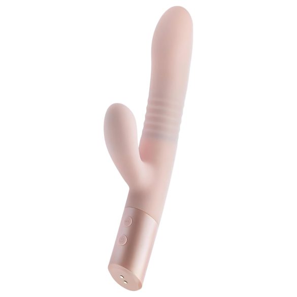 Blush Fraya – vibrator s funkcijom guranja i stimulacijom klitorisa (rozi)
