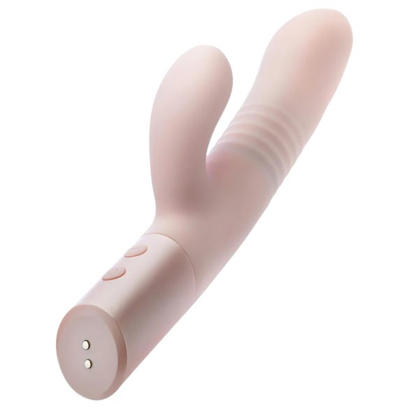 Blush Fraya - vibrator s nastavkom za klitoris i funkcijom potiskivanja - pink