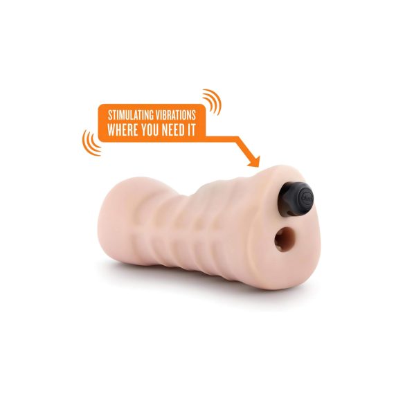 Enlust Destini - masturbator s vibracijom - umjetna vagina - prirodna boja