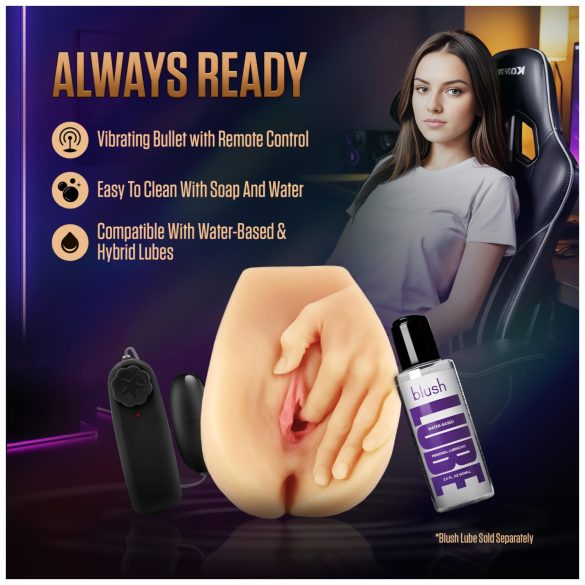 Enlust Selena - vibrirajuća umjetna vagina sa AI slikama (naturalan)