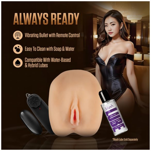 Enlust Camila - vibrirajuća umjetna vagina s AI slikama (prirodna)