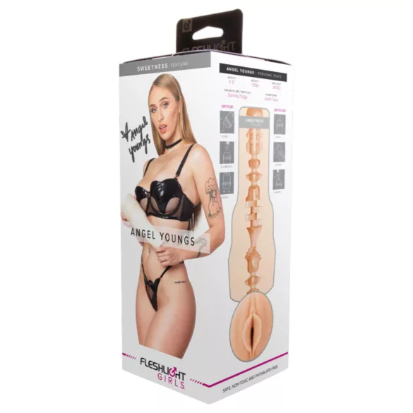 Fleshlight Angel Youngs - realistična vagina - natur boja