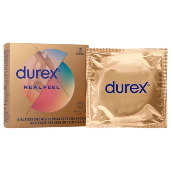 Durex Real Feel - bezlateksni kondomi (3 kom)