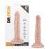 Dr. Skin 5 - realistični dildo s vakuum postoljem - prirodna boja 14,5 cm