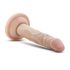 Dr. Skin 5 - realistični dildo s vakuum postoljem - prirodna boja 14,5 cm