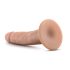 Dr. Skin - realistični dildo s vakuum podlogom - natur - 14 cm