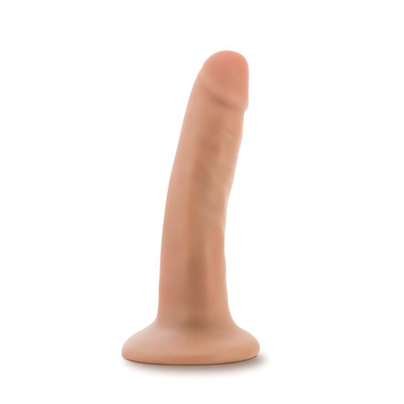 Dr. Skin - realistični dildo s vakuum podlogom - natur - 14 cm