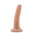 Dr. Skin - realistični dildo s vakuum podlogom - natur - 14 cm