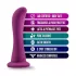 Temptasia Bellatrix - dildo s vakuumskom bazom - ljubičasta