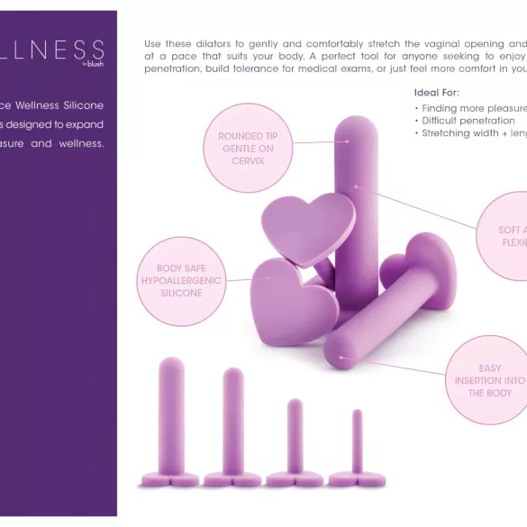 Blush Wellness - set za širenje vagine - ljubičasta