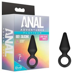 Anal Adventures Platinum - analni čep - mali - crni