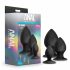 Anal Avantura Platinum Stout - Set crnih analnih čepova (3 kom)